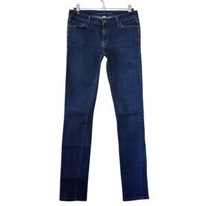 Banana Republic Womens Skinny Jeans Size 27 Dark Blue Mid Rise Stretch